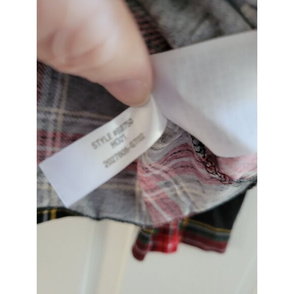 J. Crew Factory Red Plaid Tartan Turtleneck size Large Holiday Christmas Party - Picture 8 of 10